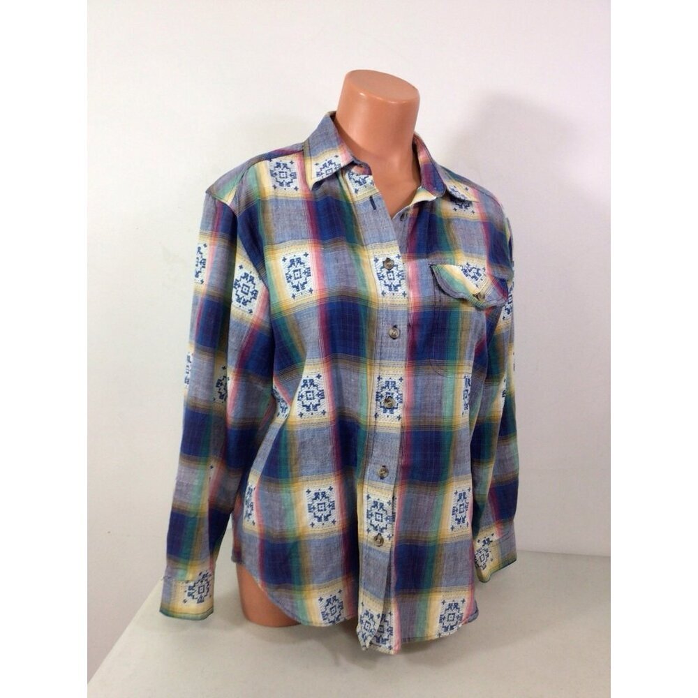 Cabin Creek Vintage Plaid Shirt Womens Medium